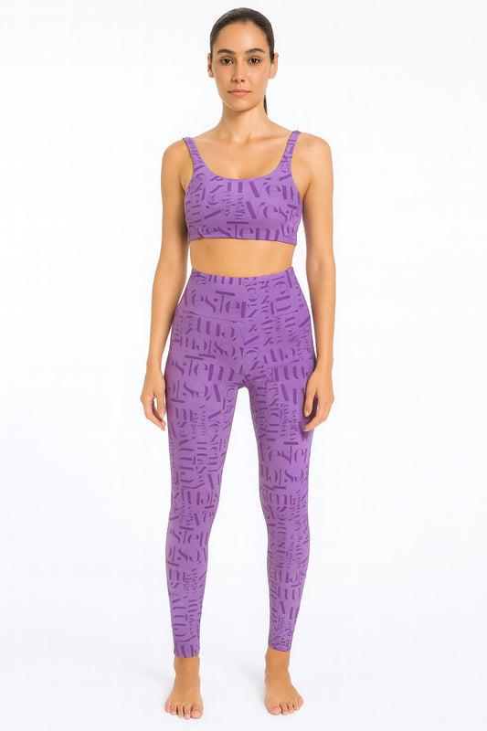 Conjunto Fitness VESTEM LILÁS VIBRANTE | Estilo, Desempenho & Conforto