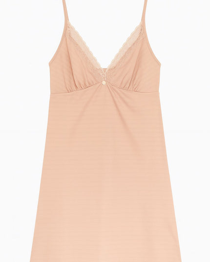 Camisola LUA LUÁ Com Renda Dourada | Leveza & Sofisticação Para Noites Confortáveis