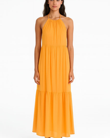 Vestido Longo BELLES Amarelo | Leveza & Elegância Para Dias Ensolarados