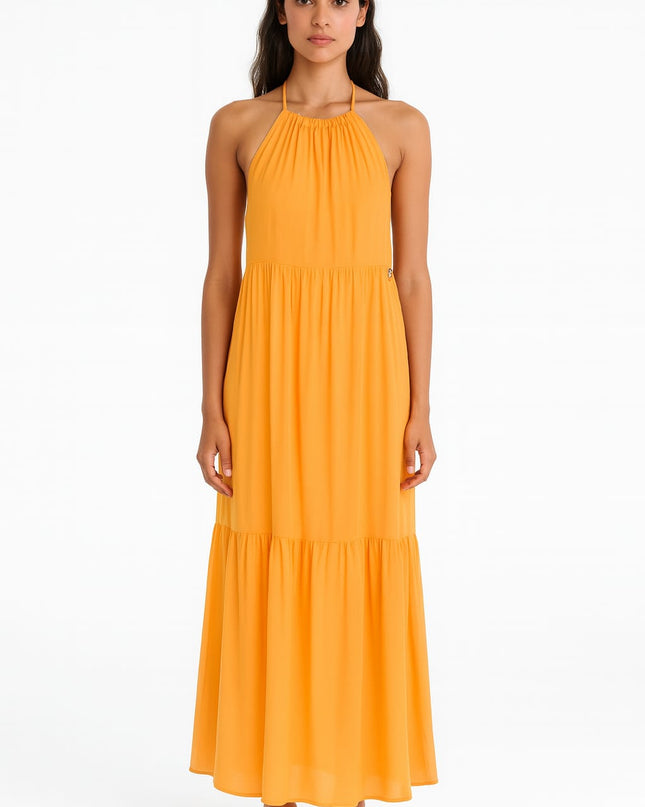 Vestido Longo BELLES Amarelo | Leveza & Elegância Para Dias Ensolarados