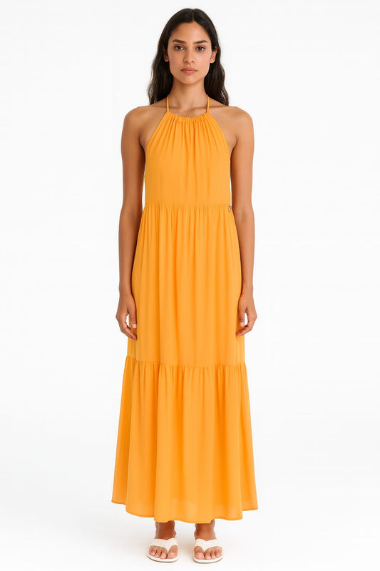 Vestido Longo BELLES AMARELO | Leveza & Elegância para Dias Ensolarados