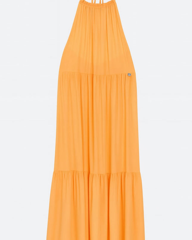 Vestido Longo BELLES Amarelo | Leveza & Elegância Para Dias Ensolarados