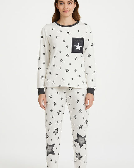 Pijama LUA LUÁ Estampa De Estrelas | Conforto & Estilo Para Noites Aconchegantes