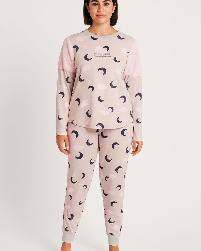 Pijama LUA LUÁ Estampa De Luas & Nuvens | Aconchego & Doçura Nas Noites Frias