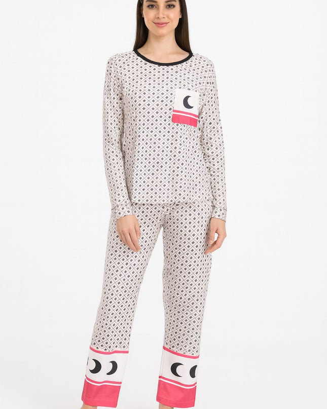 Pijama LUA LUÁ Estampa Geométrica | Conforto & Sofisticação Moderna