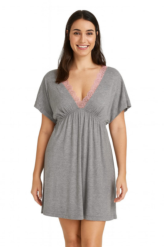 CAMISOLA LUA LUÁ CINZA | Conforto & Charme Delicado