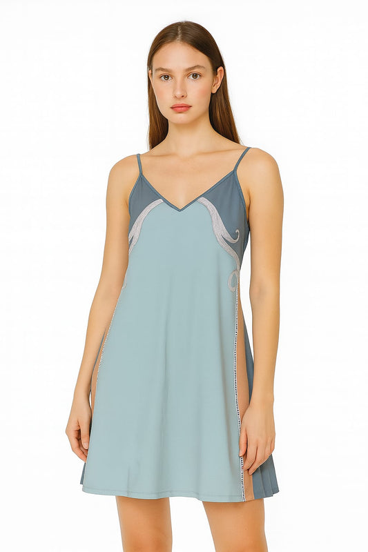 CAMISOLA LUA LUÁ AZUL | Leveza & Delicadeza