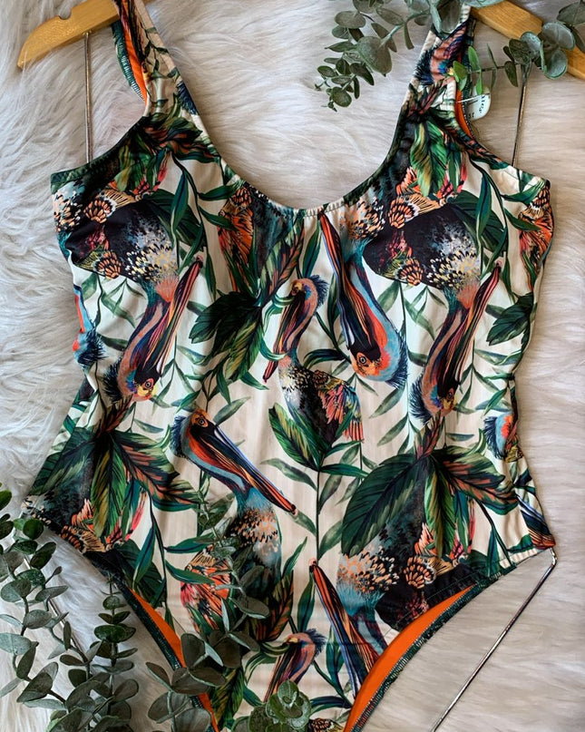 MAIÔ Belles TROPICAL PÁSSAROS | Sofisticação & Personalidade