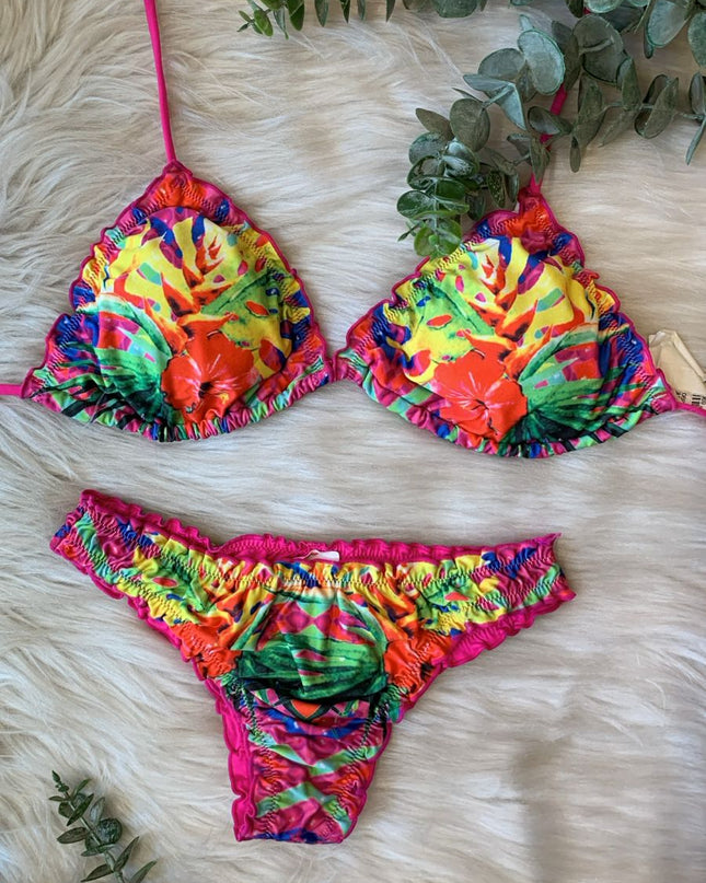 BIQUÍNI Dechelles TROPICAL COLORIDO | Vibração & Personalidade