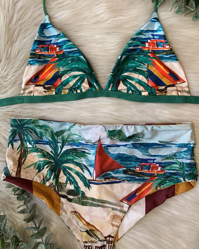 BIQUÍNI Dechelles TROPICAL ILUSTRADO | Arte & Verão Brasileiro