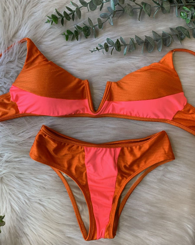 BIQUÍNI AQUARIA COLOR BLOCK | Moderno & Cheio de Personalidade