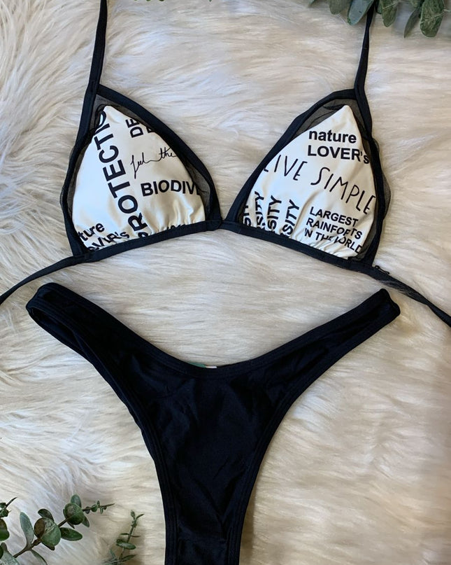 BIQUÍNI Dechelles TIPOGRÁFICO | Urbano & Contemporâneo