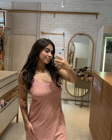 CAMISOLA Lua Luá | Rosé & Renda Delicada