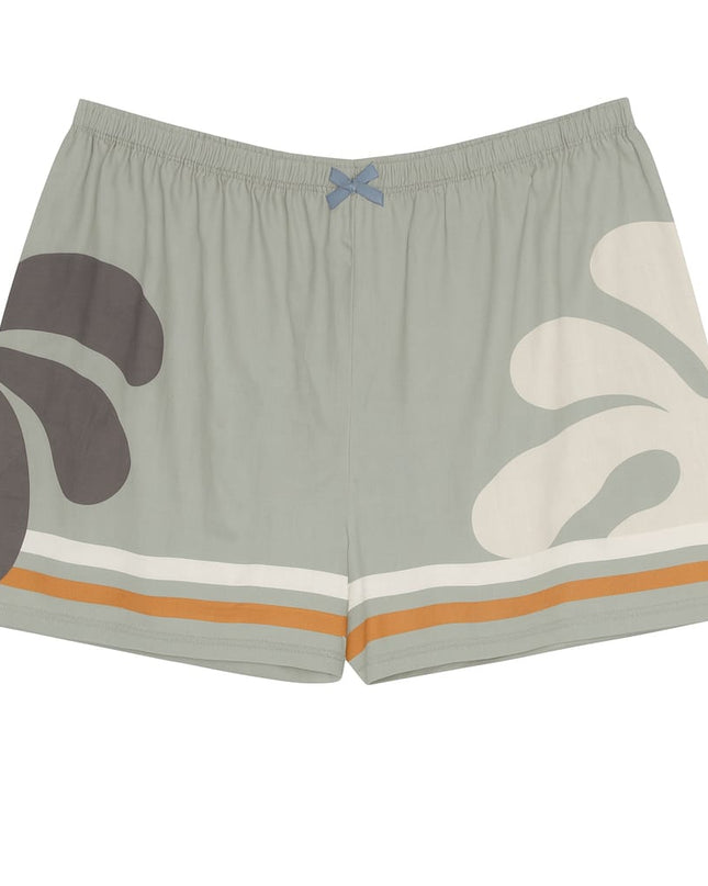 Short Doll LUA LUA Secret | Estampa Verde Off Amarelo E Branco