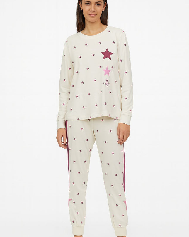 Pijama LUA LUÁ Estampa De Estrelas | Conforto & Charme Para Noites Leves